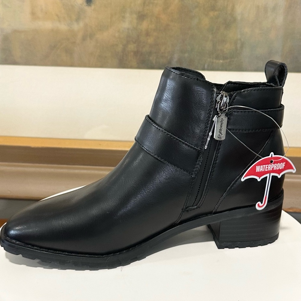 🌸BLONDO🌸 Shanna Waterproof Ankle Black Leather Boot Size: 6.5M - Picture 3 of 8